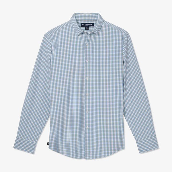 Leeward No Tuck Dress Shirt - Resada Check, fabric swatch closeup