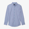 Leeward Dress Shirt - Ashley Blue Plaid, fabric swatch closeup