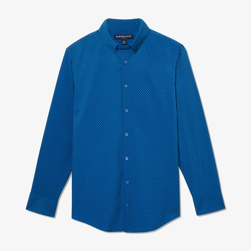 Leeward Dress Shirt - Set Sail Ipanema Star Print, fabric swatch closeup