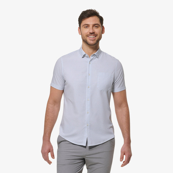 Leeward Short Sleeve - Ashley Blue Circle Geo&nbsp;Print, featured product shot