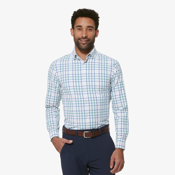Leeward Dress Shirt - White Windowpane, featured product shot