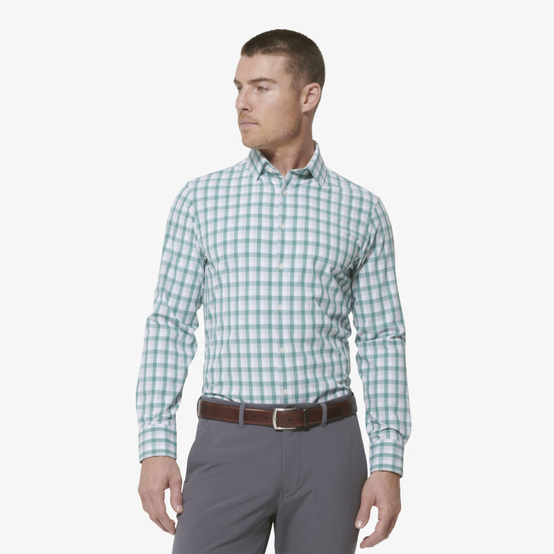 Leeward Dress Shirt - Deep Sea Multi Plaid, featured product shot