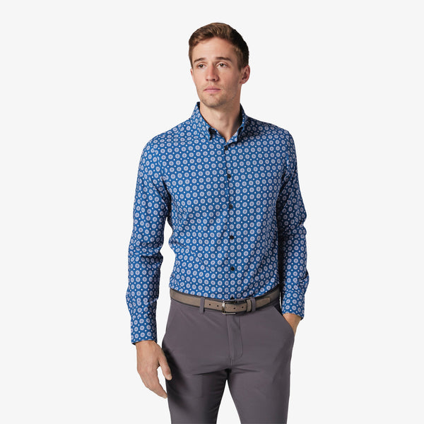 Monaco Dress Shirt - Navy Blazer Floral&nbsp;Print, featured product shot