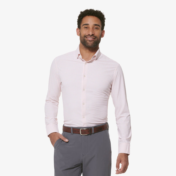 Monaco Dress Shirt - Lotus Gingham, featured product shot