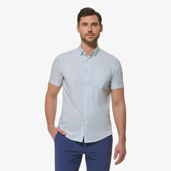 Leeward Short Sleeve - White Geo Print, featured product shot