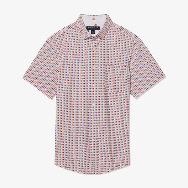 Leeward Short Sleeve - Lotus Geo Print, lifestyle/model photo