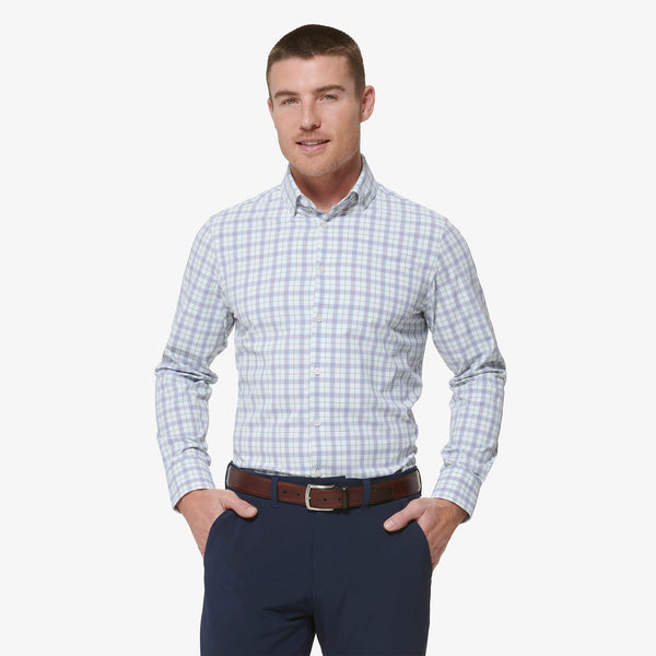 Leeward Dress Shirt - Ashley Blue Multi&nbsp;Plaid, featured product shot