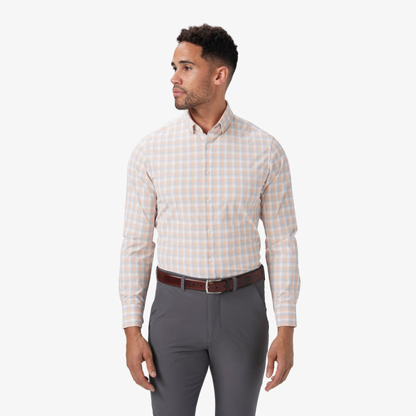 Leeward Dress Shirt - Prairie Sunset Multi&nbsp;Plaid, fabric swatch closeup