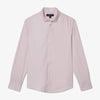 Leeward No Tuck Dress Shirt - Prairie Sunset Abstact Geo, fabric swatch closeup