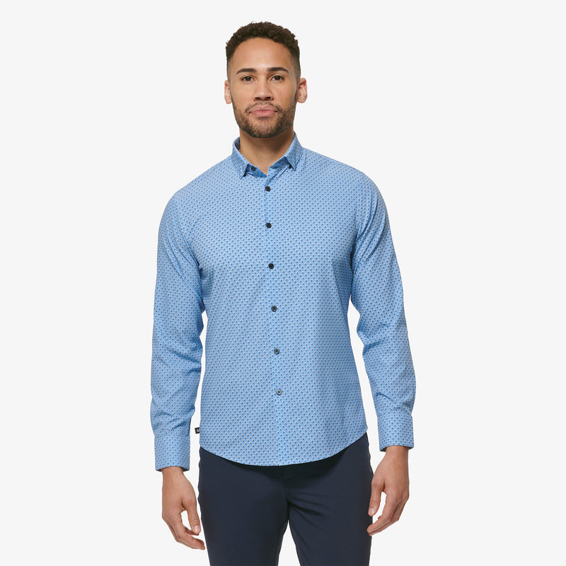 Leeward No Tuck Dress Shirt - Provence Foulard Print, featured product shot