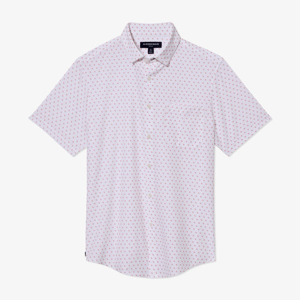 Leeward Short Sleeve - Stormy Weather Geo Box&nbsp;Print, fabric swatch closeup