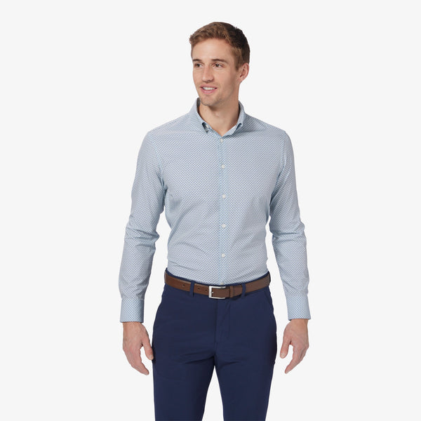 Leeward Dress Shirt - Micro Chip Diamond&nbsp;Print, featured product shot