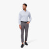 Leeward Dress Shirt - Light Blue Navy Mini Grid, lifestyle/model photo