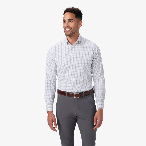 Leeward Dress Shirt - Navy Montgomery Plaid, featured product shot