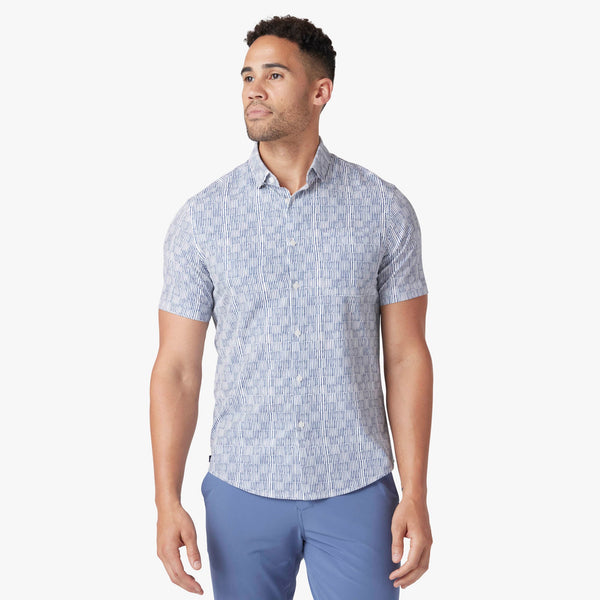 Leeward Short Sleeve - Coastal Fjord Marker&nbsp;Stripe, featured product shot