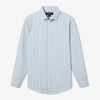 Leeward Dress Shirt - Sky Ludlow Plaid, fabric swatch closeup