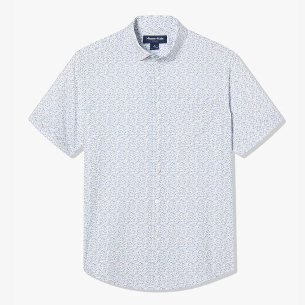 Leeward Short Sleeve - Aluminum Small City&nbsp;Blocks, fabric swatch closeup