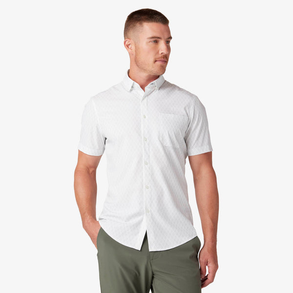 Leeward Short Sleeve - Aluminum Argyle Stripe, featured product shot