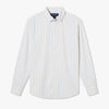 Leeward No Tuck Dress Shirt - Sky Modern Tattersall, fabric swatch closeup