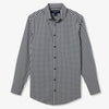 Leeward Dress Shirt - Navy Belmont Plaid, fabric swatch closeup