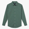Leeward Dress Shirt - Bistro Green Dallas Plaid, fabric swatch closeup