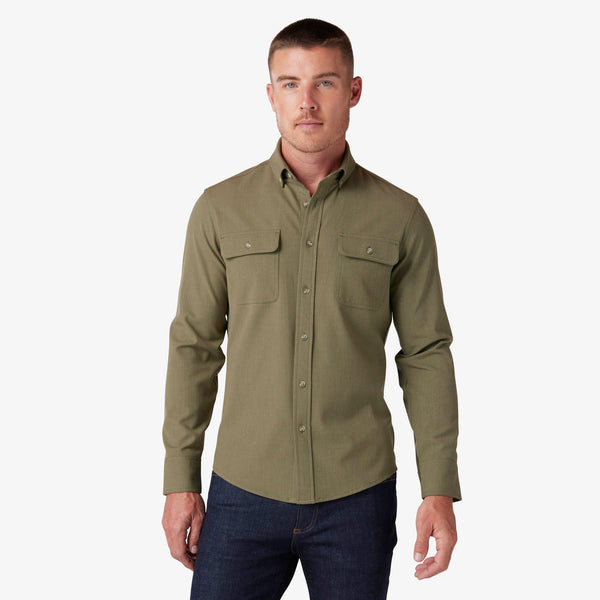 City Flannel - Sage Heather, featured product shot