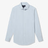 Monaco Dress Shirt - Sky Lexington Plaid, fabric swatch closeup