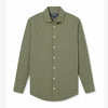 Leeward Dress Shirt - Sage Lexington Plaid, fabric swatch closeup