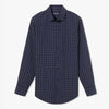 Leeward Dress Shirt - Navy Lexington Plaid, fabric swatch closeup