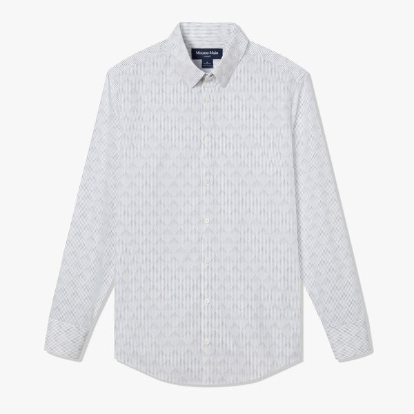 Leeward Dress Shirt - White Ombre Diamond, featured product shot