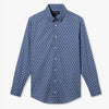 Monaco Dress Shirt - Coastal Fjord Double Arrow, fabric swatch closeup
