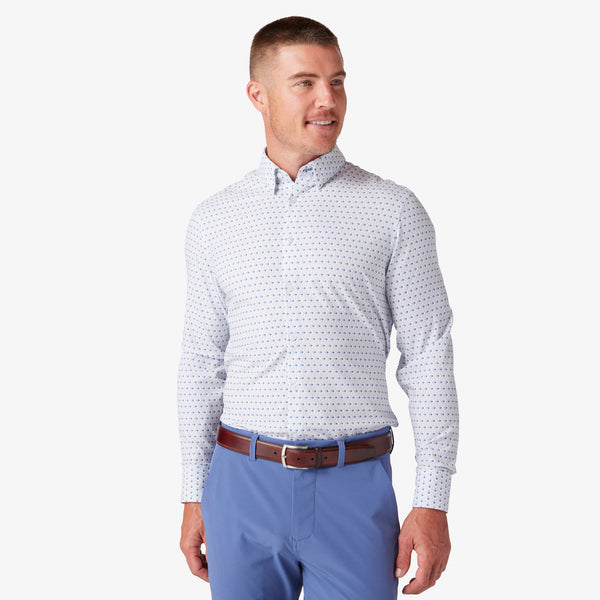 Monaco Dress Shirt - Sky Avery Print, featured product shot