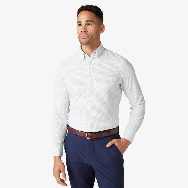 Leeward Dress Shirt - Deep Sea Plus Print, featured product shot