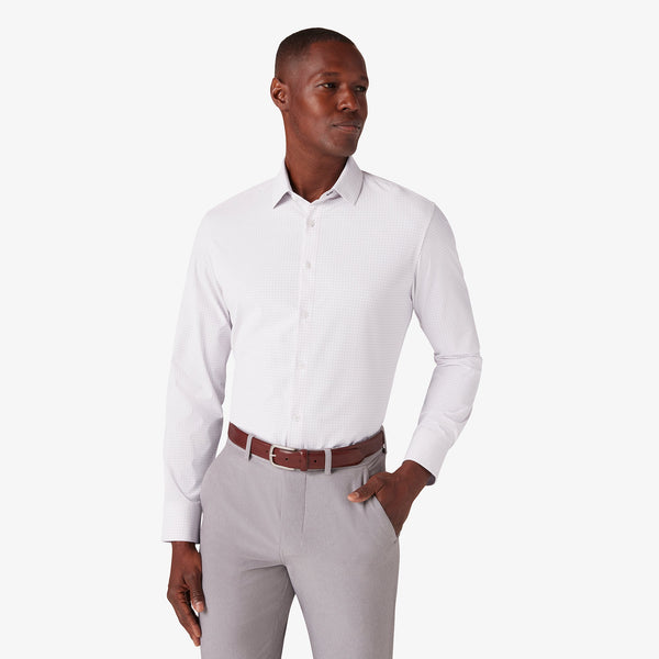 Leeward Dress Shirt - Rose Filbert Plaid, featured product shot