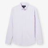 Leeward No Tuck Dress Shirt - Lilac Madison Check, fabric swatch closeup