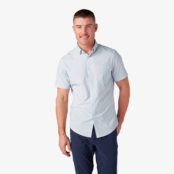 Leeward Short Sleeve - Sky Circle Dot, featured product shot