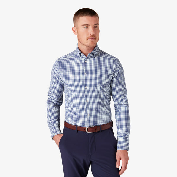 Leeward Dress Shirt - Coastal Fjord Alamo&nbsp;Gingham, featured product shot