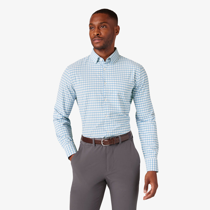 Monaco Dress Shirt - Carolina Valencia Plaid, featured product shot