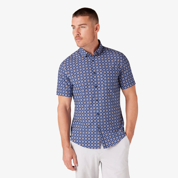 Leeward Short Sleeve - White Blooming Floral, featured product shot