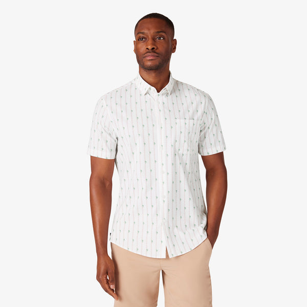 Leeward Short Sleeve - Rose Cactus Stripe, featured product shot