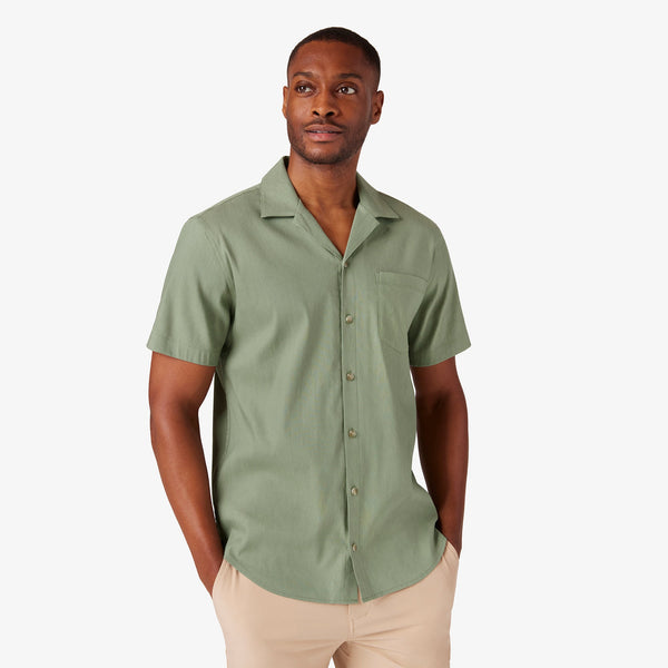 Palmer Camp Shirt - Sea Spray Solid, featured product shot