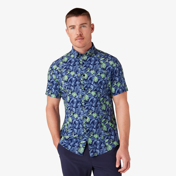 Leeward Short Sleeve - Blueprint Palm, featured product shot
