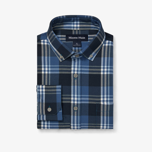 City Flannel - Denim Blue William&nbsp;Plaid, featured product shot