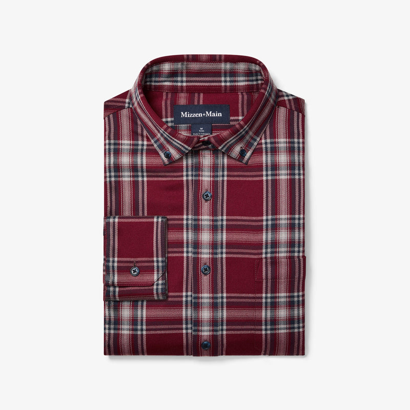 City Flannel Twill - Garnet Thomas Plaid, featured product shot