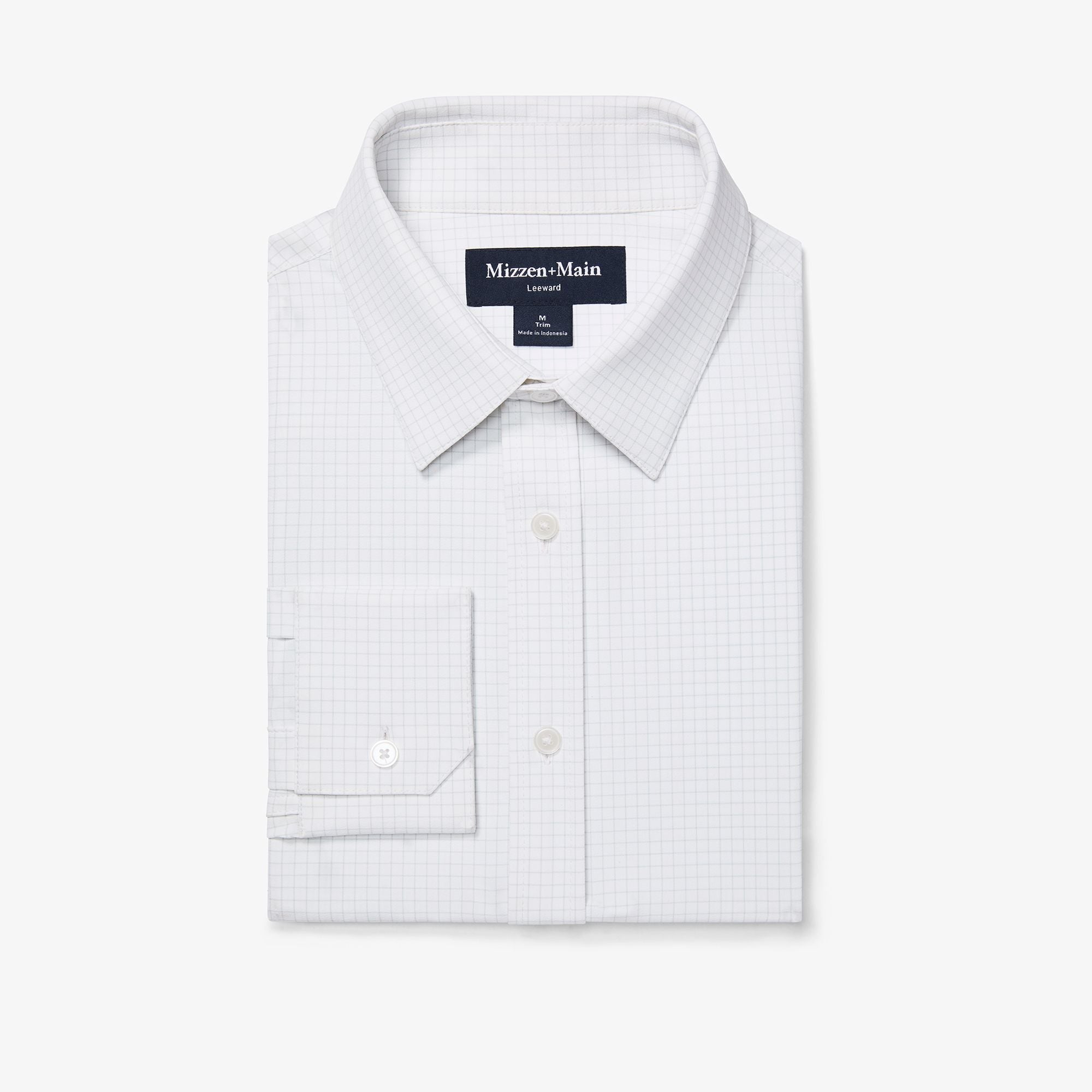 Aluminum Bennett Check Leeward Formal Dress Shirt - mizzentest