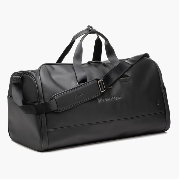 VESSEL Signature Garment Duffel - Pebbled Black, fabric swatch closeup