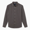 Leeward Dress Shirt - Black Dallas Plaid, fabric swatch closeup