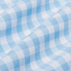 Leeward Dress Shirt - Light Blue Gingham, fabric swatch closeup