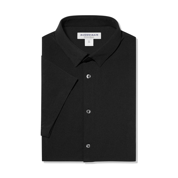 Leeward Short Sleeve - Black Solid, lifestyle/model photo