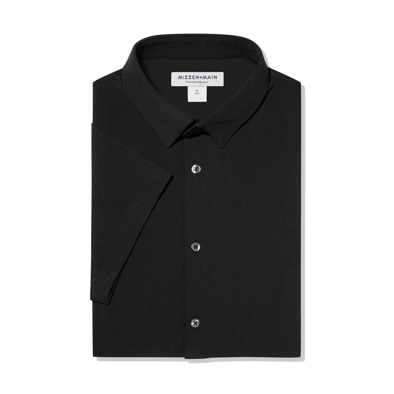 Leeward Short Sleeve - Black Solid, lifestyle/model